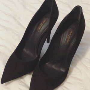 Brand New Louis Vuitton Suede Eyeline Heels